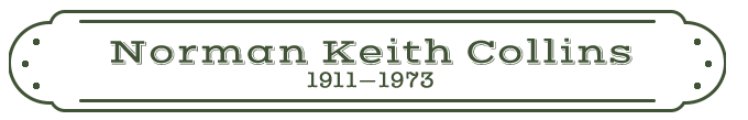 Norman Keith Collins Name Plate