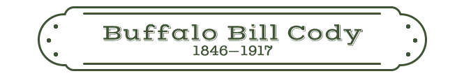 Buffalo Bill Cody Name Plate