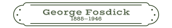 George Fosdick Name Plate