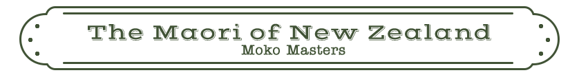 The Maori of New Zealand: Moko Masters Name Plate