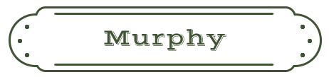 Murphy Name Plate