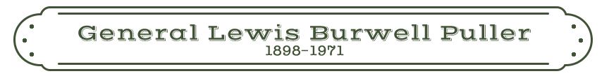 General Lewis Burwell Puller name Plate