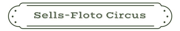 Sells-Floto Circus Name Plate
