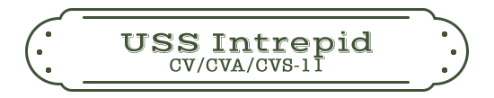 USS Intrepid CV/CVA/CVS-11 Name Plate