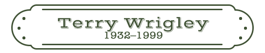 Terry Wrigley Name Plate