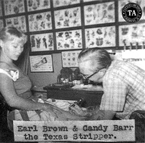 Earl Brown tattooing Cansy Barr