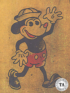 Mickey Mouse Tattoo Template from an unknown artist