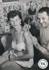 Jean Parker is with Les Skuse at the 1956 get-together.