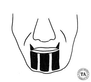 Chin tattoo