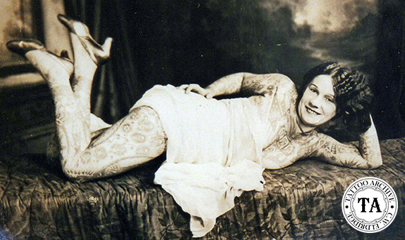 WOMENSART on Twitter US Betty Broadbent aka Tattooed Venus  19091983 had over 565 tattoos and began exhibiting her art with the  Barnum and Bailey Circus Betty also tattooed others and is regarded